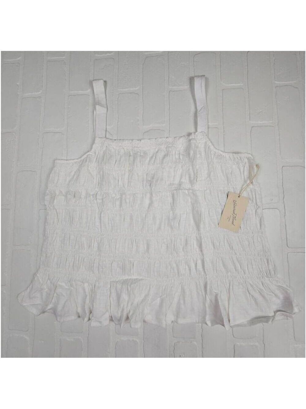 Universal Thread White Smocked Tank Top 3X